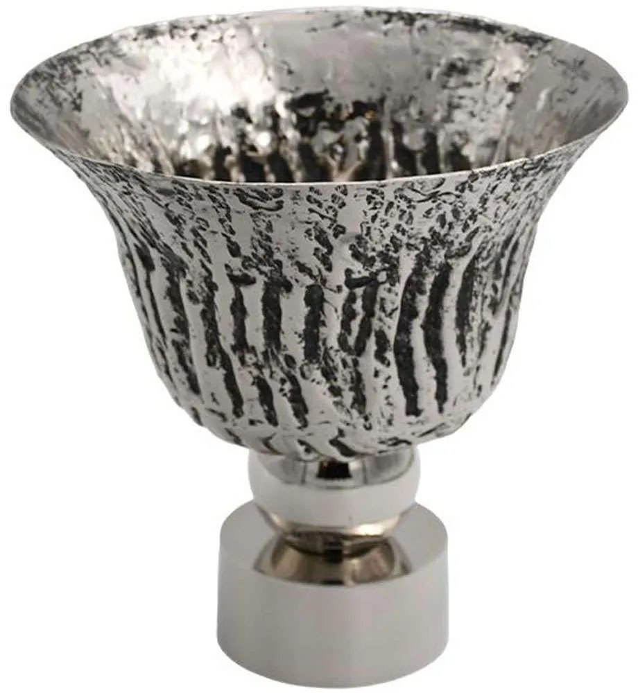 Διακοσμητικό Μπωλ 941-124-011 27x27cm Silver Metal
