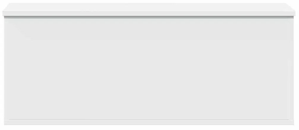 vidaXL Κουτί Αποθήκευσης Λευκό 90x35x35 εκ. από Επεξεργασμένο Ξύλο