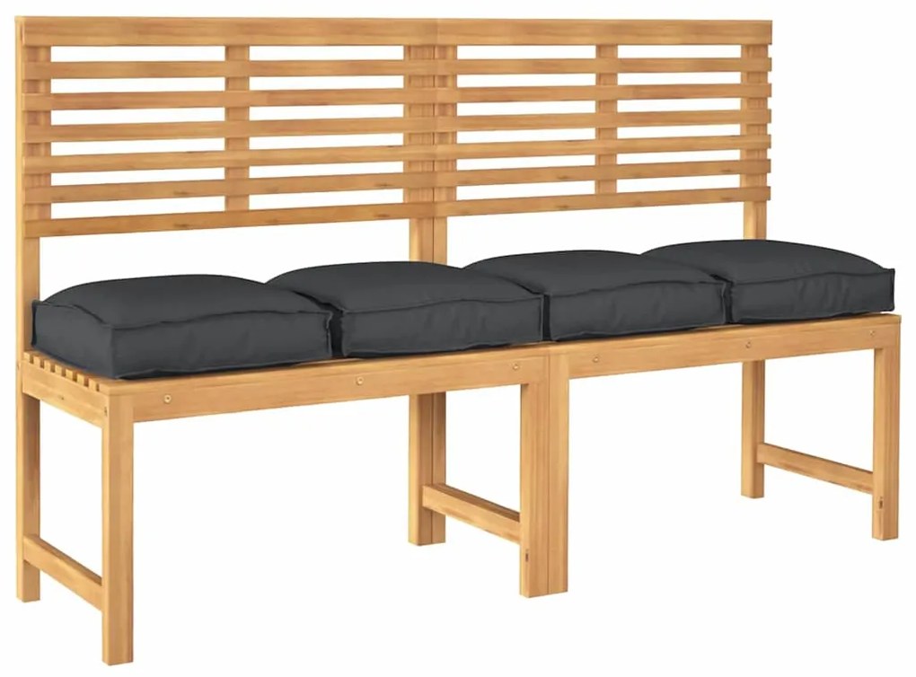 vidaXL Μαξιλάρι παλέτας για κάθισμα 4 pcs Μαύρο 40 x 40 x 8 εκ.