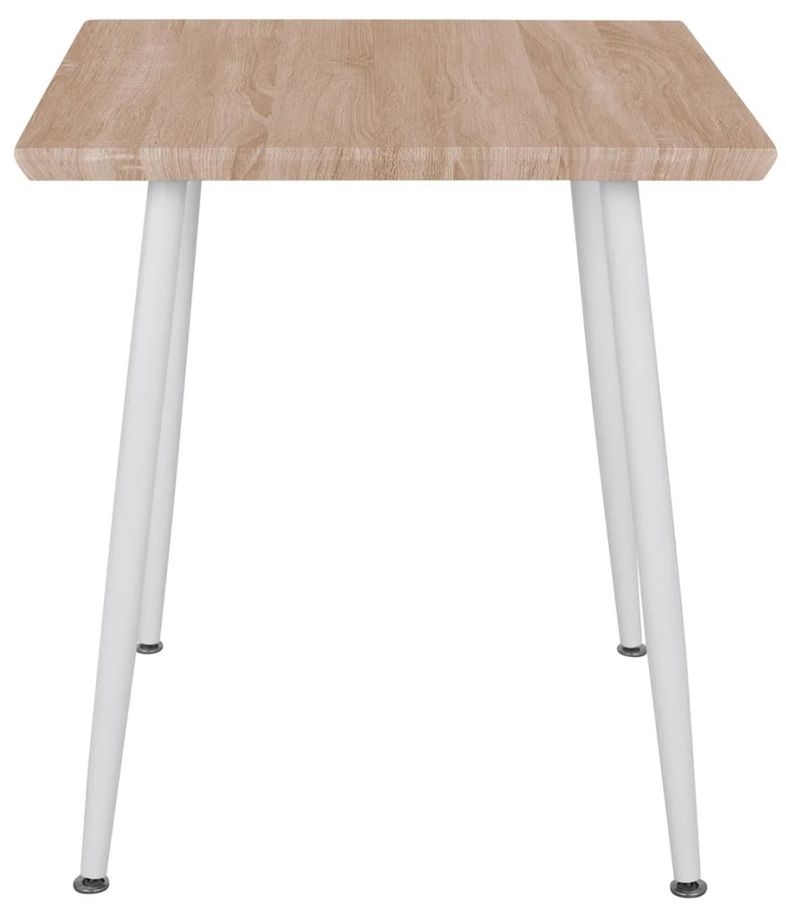 Τραπέζι Τραπεζαρίας PALOMA με Λευκά πόδια Sonoma 70x70x76,5 εκ. 70x70x76.5 εκ.