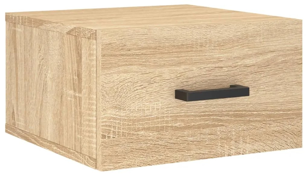 vidaXL Κομοδίνα Επιτοίχια Sonoma Δρυς 35 x 35 x 20 εκ.
