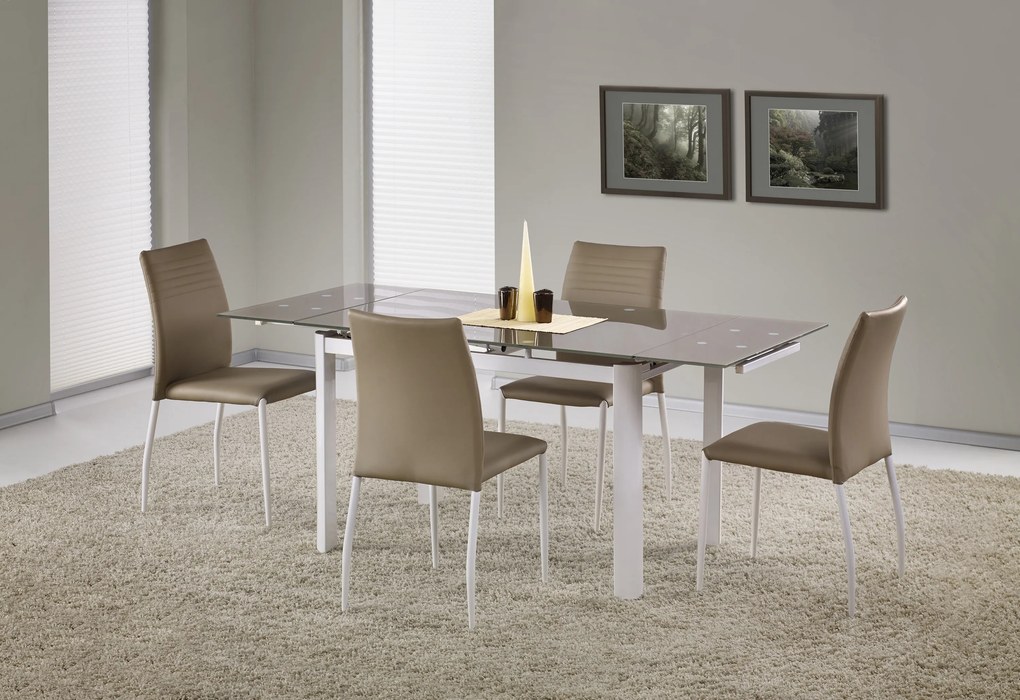 ALSTON extension table color: beige/white DIOMMI V-CH-ALSTON-ST-BEŻOWY