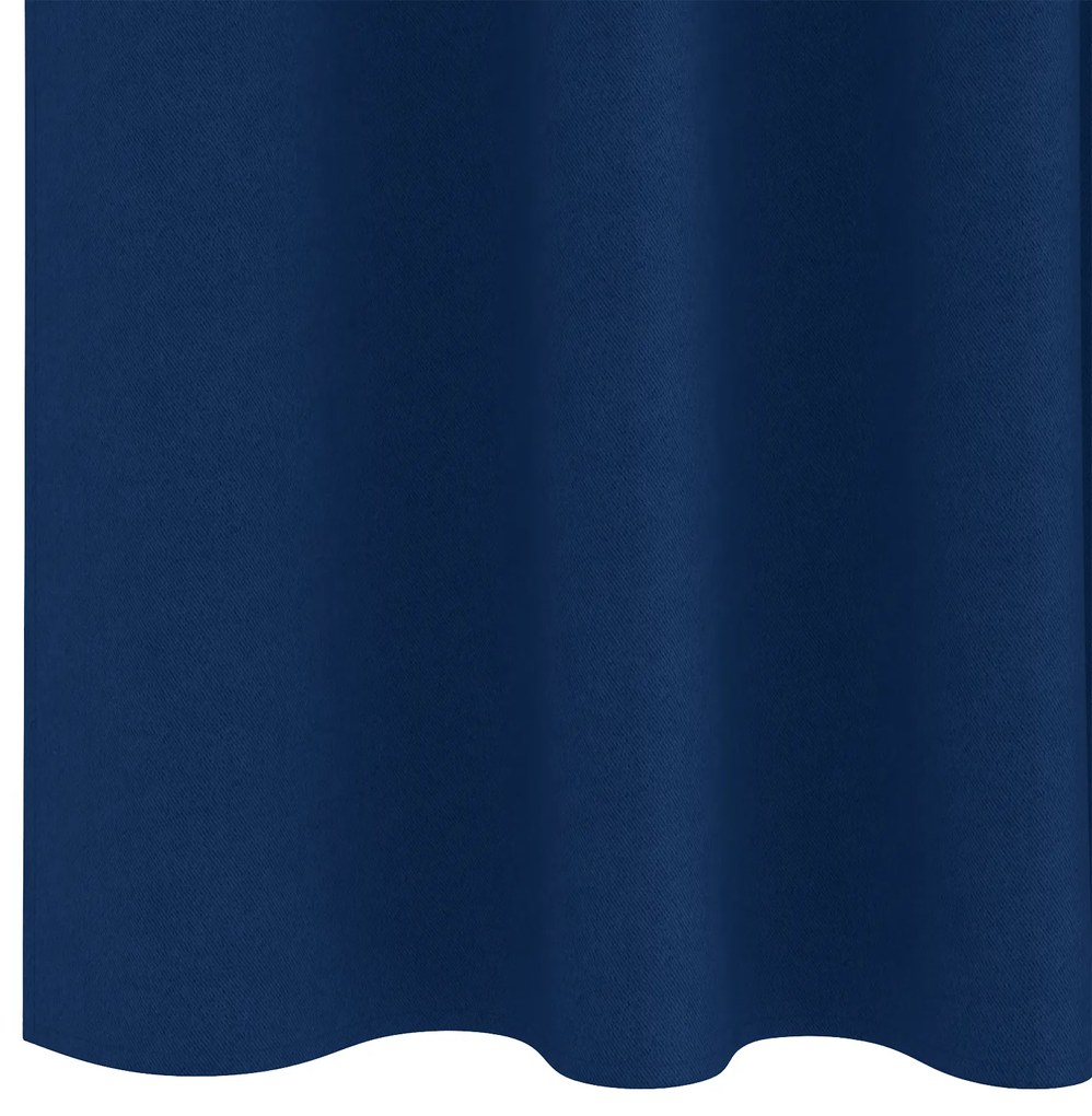 vidaXL Κουρτίνες 2 pcs Σκούρο Μπλε 140 x 140 cm Πολυεστέρας