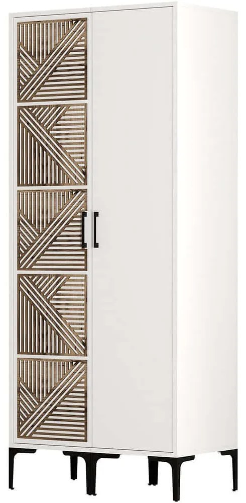 Ντουλάπα Δίφυλλη Kumsal 845HCT5428 80x47,5x201,4cm White Two Door