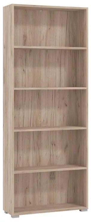 Βιβλιοθήκη Tomar 5 Γκρί Δρύς 70x24,5x176,5 εκ. 70x24.5x176.5 εκ.