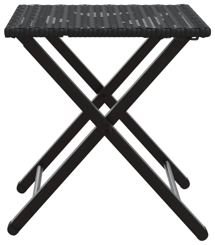 Σετ Τραπεζαρίας Κήπου Πτυσ. 5 Τεμαχίων Μαύρο από Συνθ. Ρατάν 365944