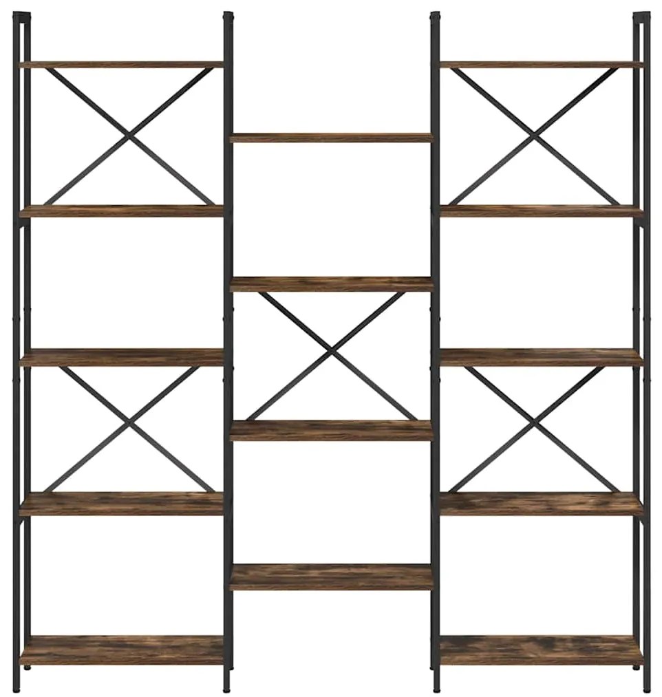 vidaXL Ράφι Βιβλίων Δρύς Sonoma 156 x 25 x 167 εκ. Επεξεργασμένο ξύλο