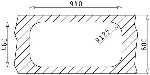 Νεροχύτης Pyramis Jumbo Twin 2B-λείο