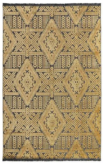 Χαλί Boutique Art 9825 120x170 Κίτρινο       Beauty Home