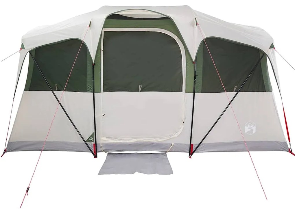 vidaXL Οικογενειακή Σκηνή Λευκό και Πράσινο 435 x 255 x 216 εκ.