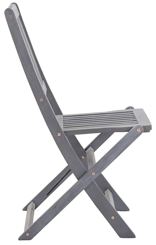 vidaXL Καρέκλες Κήπου Πτυσσόμενες 4 τεμ. από Μασίφ Ξύλο Ακακίας