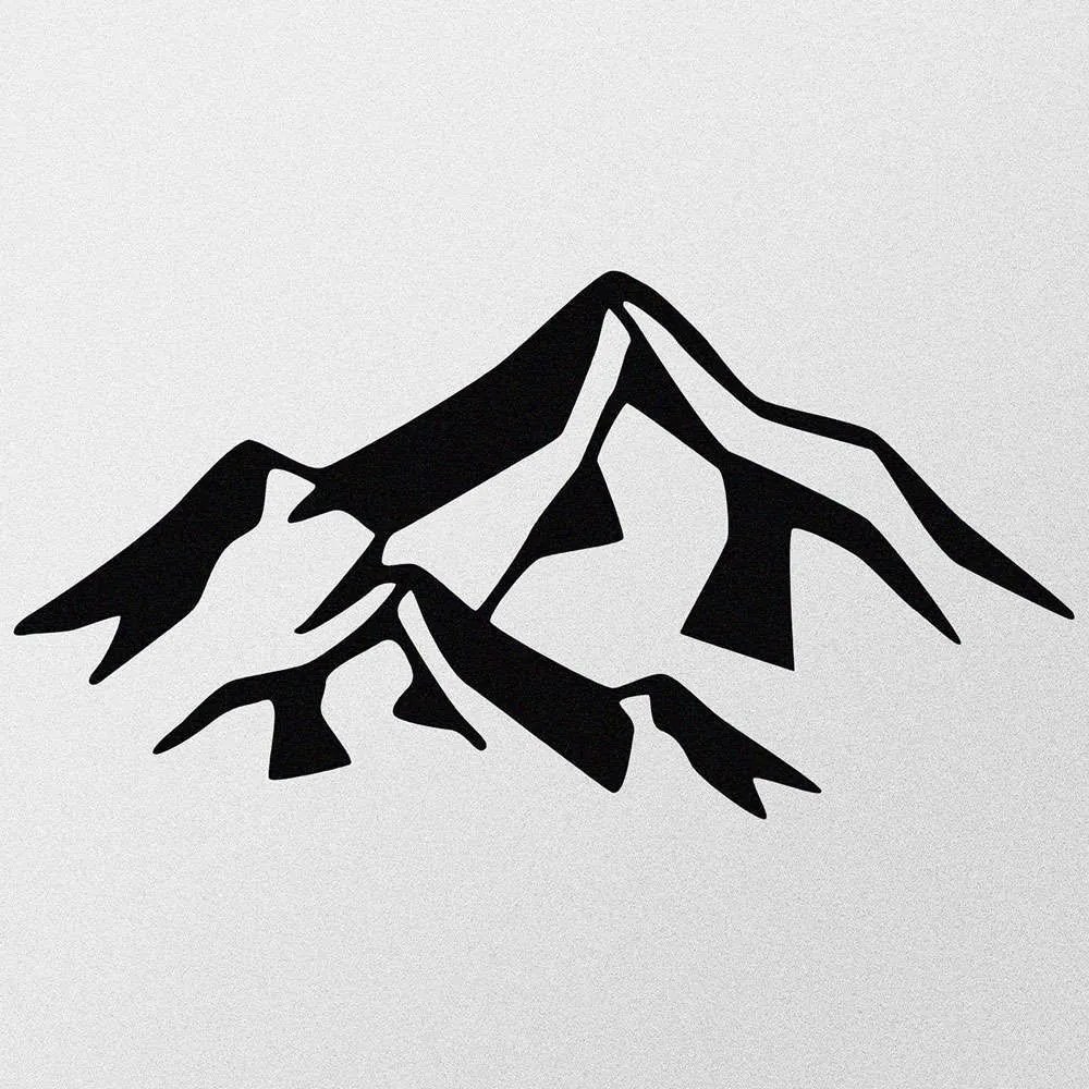 Διακοσμητικό Τοίχου Mountain 279ENZ1153 80x40cm Black Wallity Μέταλλο