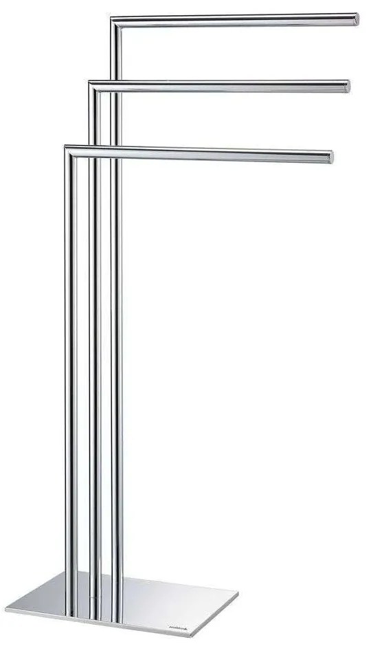 Κρεμάστρα Πετσετών Επιδαπέδια Tube 3 Θέσεων Chrome Sealskin Μέταλλο
