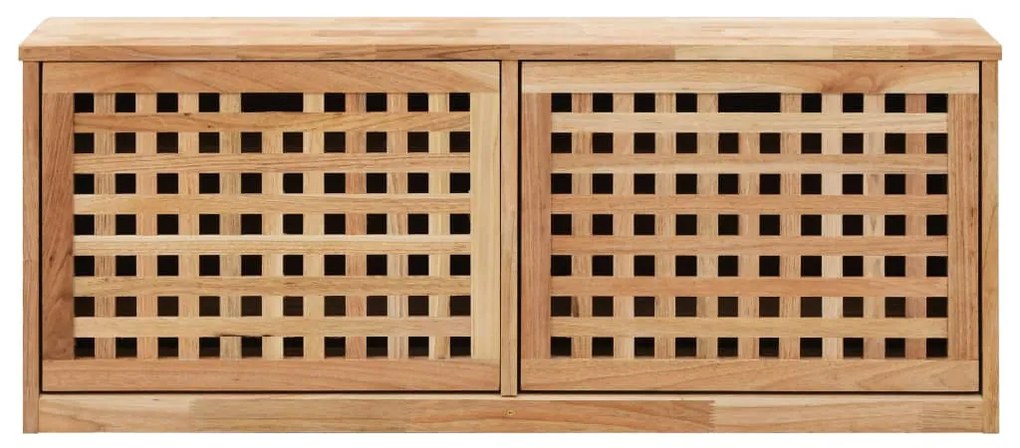 vidaXL Παπουτσοθήκη / Πάγκος 94 x 20 x 38 εκ. από Μασίφ Ξύλο Καρυδιάς