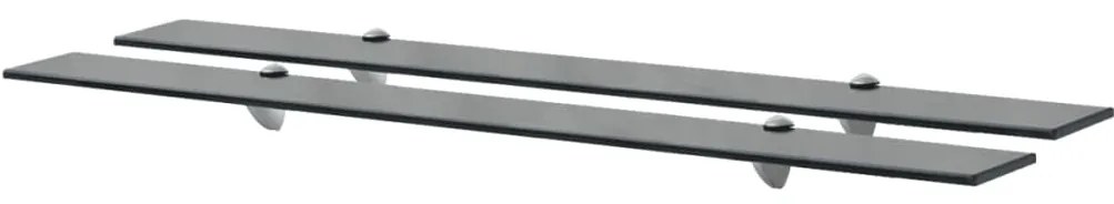 vidaXL Ράφια Τοίχου 2 τεμ. 8 χιλ. 100 x 20 εκ. Γυάλινα