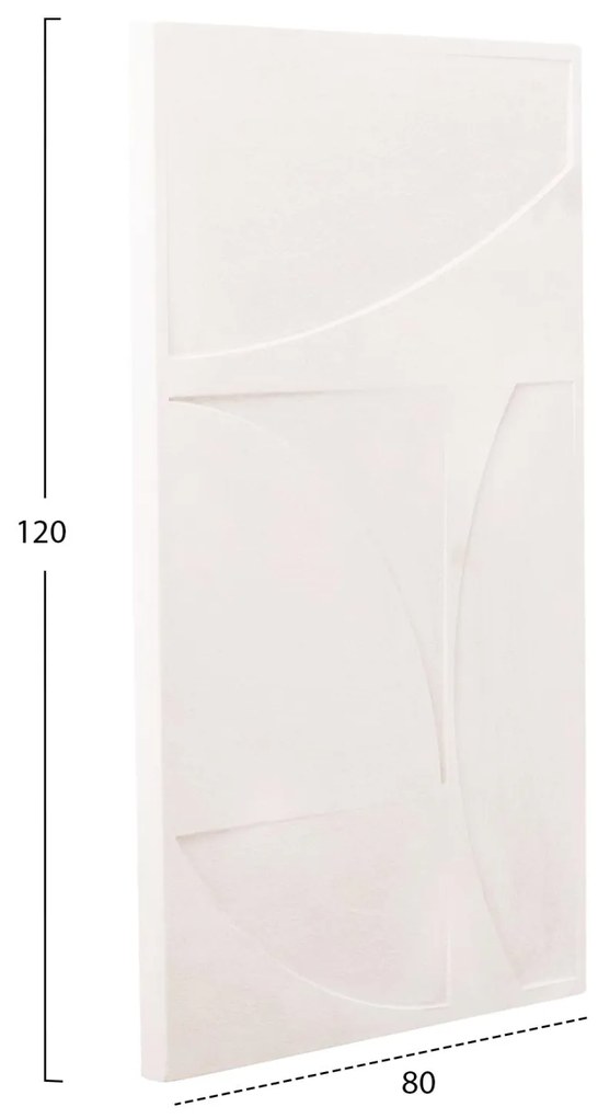 Πίνακας C4506 σειρά Santorini MDF σε Υπόλευκο χρώμα 80x4(πάχος)x120Υεκ. 80x4x120 εκ.