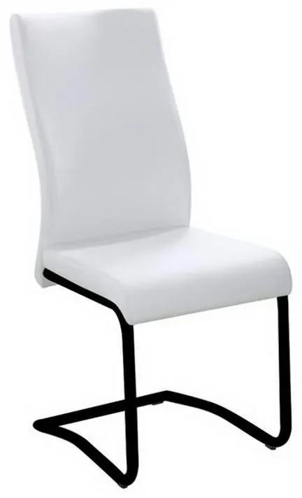 Καρέκλα Benson ΕΜ931,1Μ 46x52x97cm Black Ecru Σετ 4τμχ Μέταλλο,PVC