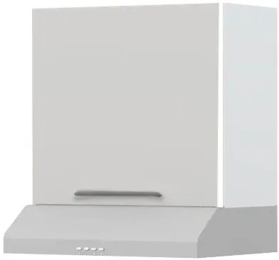 Ντουλάπι κρεμαστό Modena A7-60-1K για απορροφητήρα-Λευκό - Γκρι ανοιχτό