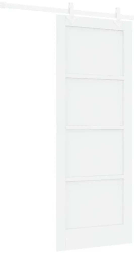vidaXL Συρόμενη Πόρτα Χειροκίνητος Λευκό 78 x 202 εκ.