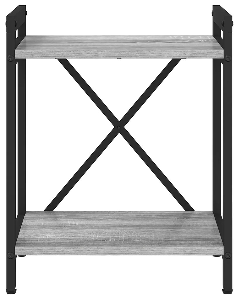 vidaXL Βιβλιοθήκη Γκρι sonoma 40 x 30 x 48.5 εκ Επεξεργασμένο ξύλο
