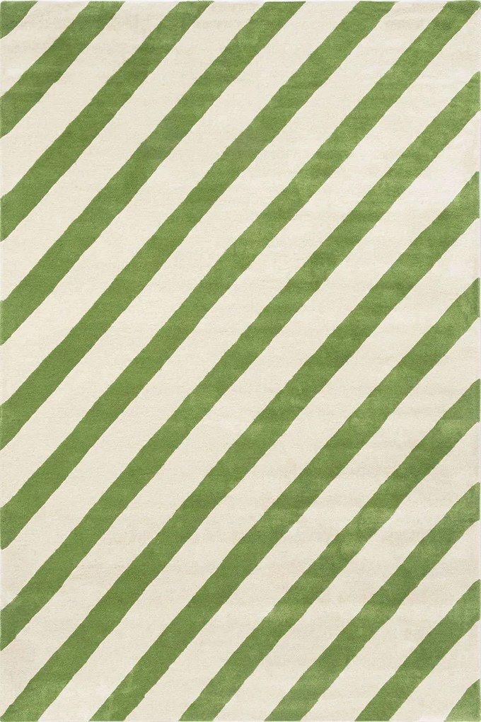 Χαλί Paper Straw 144317 Green-White Harlequin 200X280cm