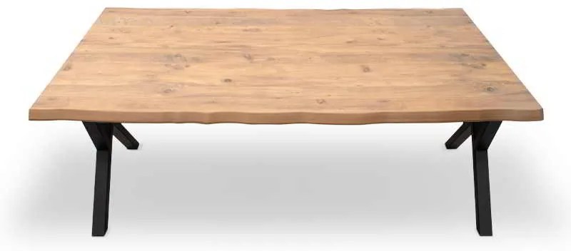 Τραπέζι Walter Megapap Mdf - μεταλλικό χρώμα ακακίας 140x80x75εκ.