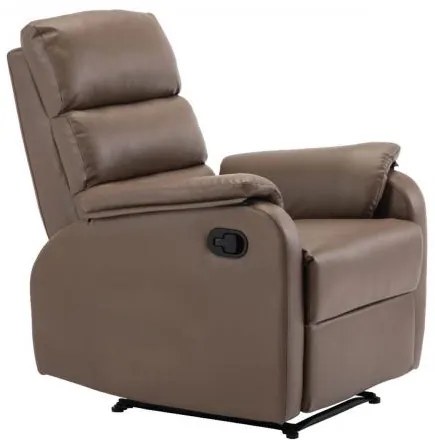 COMFORT Πολυθρόνα Relax PU Cappuccino 79x97x101cm Ε9732,4