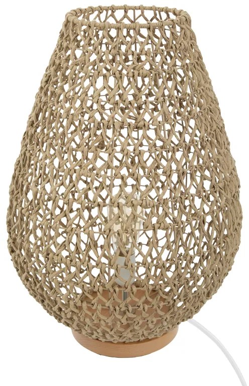 Intrahome Επιτραπέζιο φωτιστικό Bohora Intrahome Ε27 paper rope σε φυσική απόχρωση Φ37.5x55εκ | SKU: INTRAPA-200111697