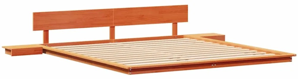 vidaXL Σκελετός Κρεβατιού Καφέ 200 x 200 cm ξύλο