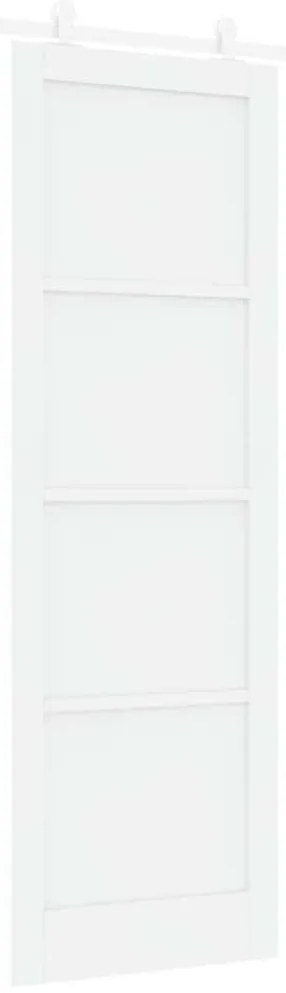 vidaXL Σετ Συρόμενης Πόρτας Λευκό 78 x 232 cm