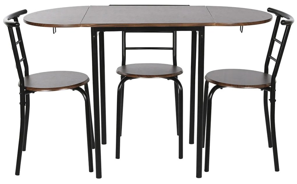 Σετ Τραπέζι με 4 Καρέκλες DKD Home Decor 121 x 55 x 78 cm