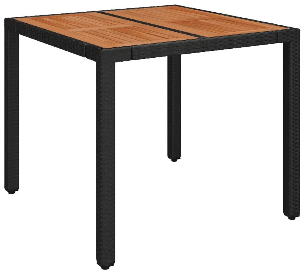 Σετ Τραπεζαρίας Κήπου 3 τεμ. Μαύρο Συνθετικό Ρατάν με Μαξιλάρια 3212900