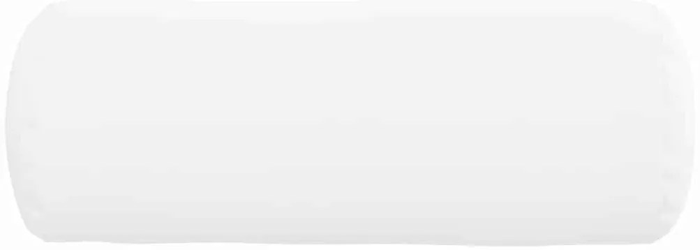 vidaXL Μαξιλάρια Στήριγμα 2 pcs Λευκό Ø 25 x 70 cm ύφασμα