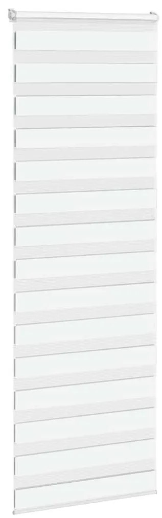 vidaXL Ζέβρα τυφλή Λευκό Πλάτος υφάσματος 70,9 εκ. Πολυεστέρας