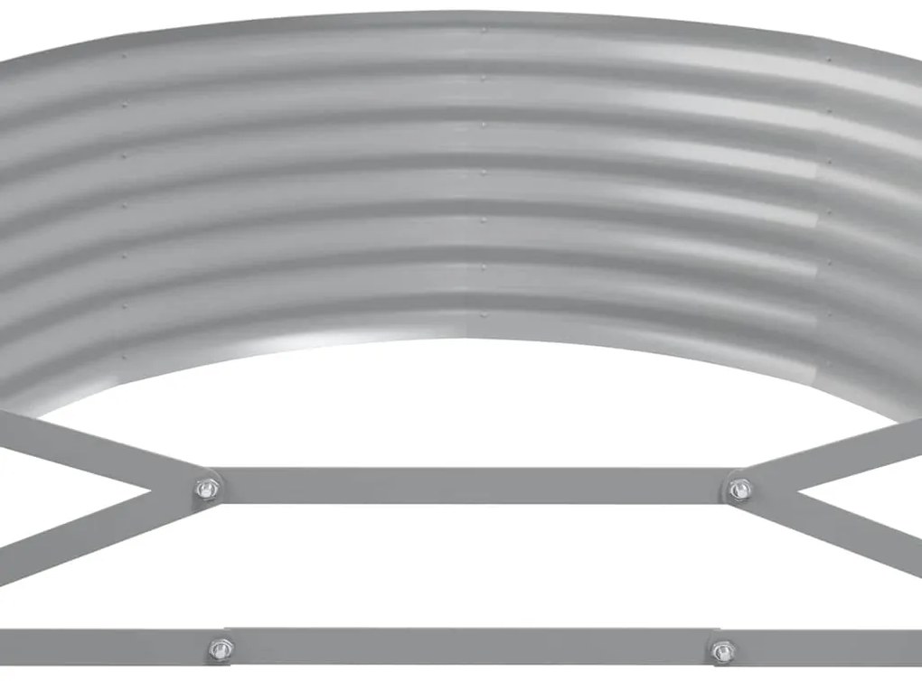 vidaXL Ζαρντινιέρα Ανθρακί 249x100x36εκ Γαλβανισμένος χάλυβας