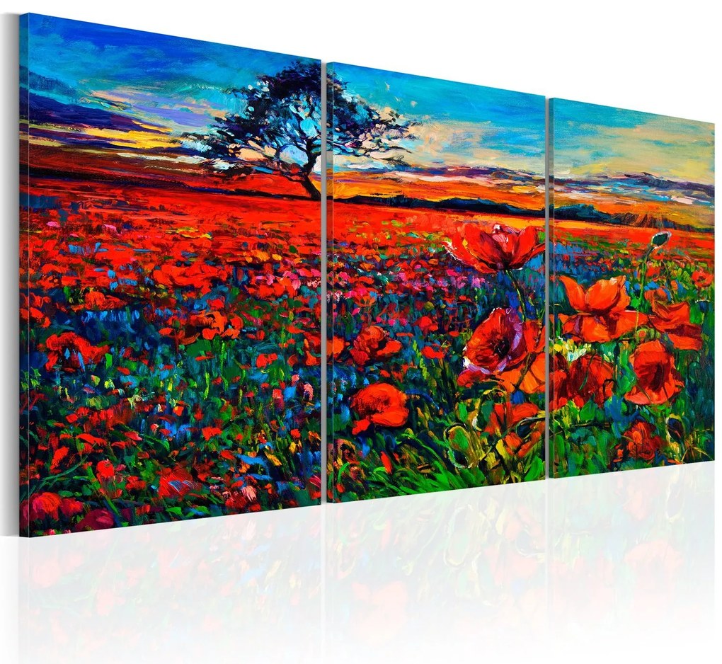 Πίνακας - Valley of Poppies 60x30