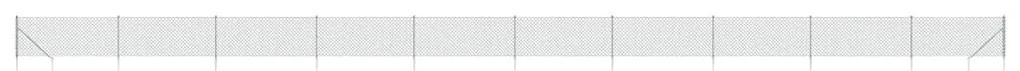 Συρματόπλεγμα Περίφραξης Ασημί 0,8 x 25 μ. με Καρφωτές Βάσεις - Ασήμι