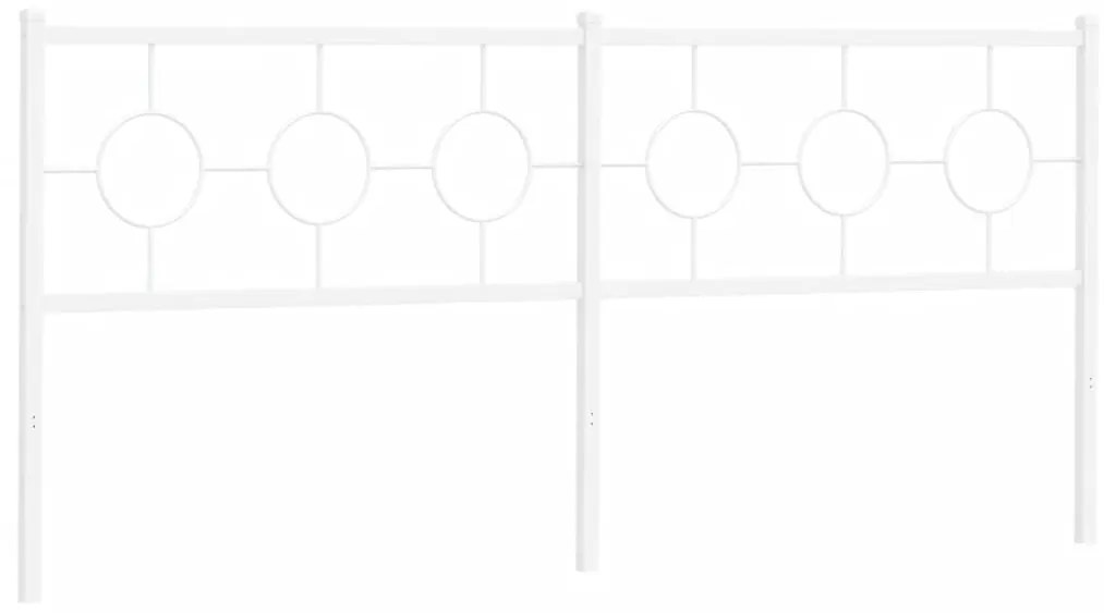 vidaXL Κεφαλάρι Λευκό 193 εκ. Μεταλλικό