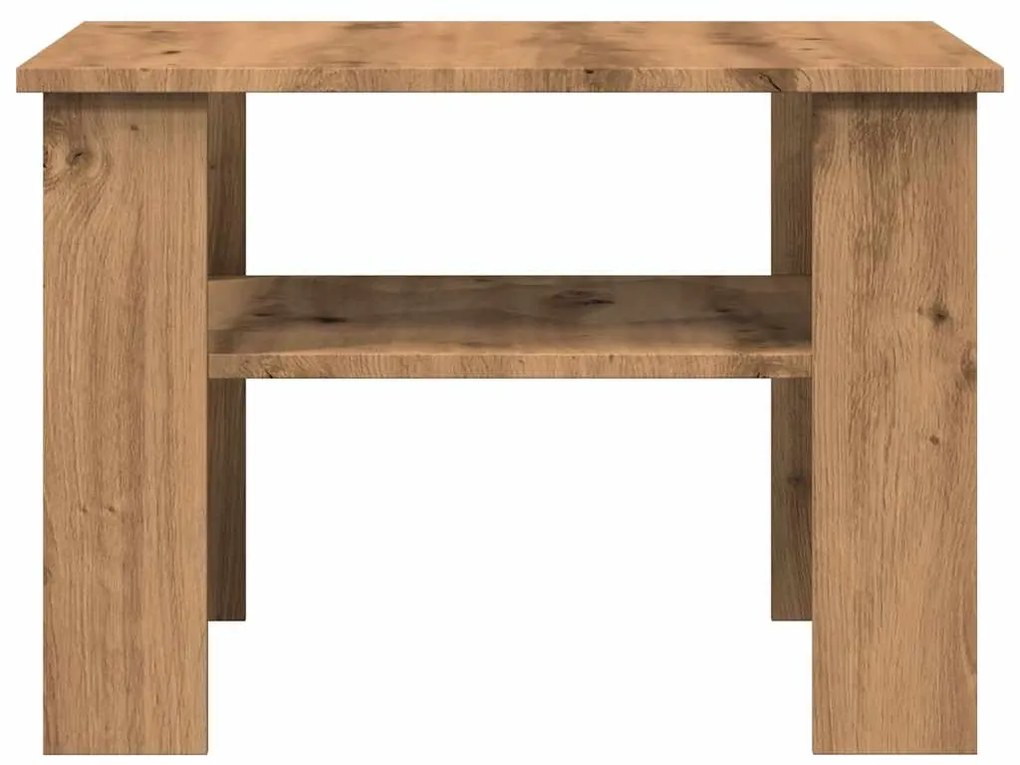 Τραπεζάκι σαλονιού Artisan Oak 60x60x42 cm Κατασκευασμένο ξύλο - Καφέ