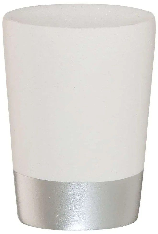 Glossy silver ποτήρι οδοντόβουρτσας Sealskin