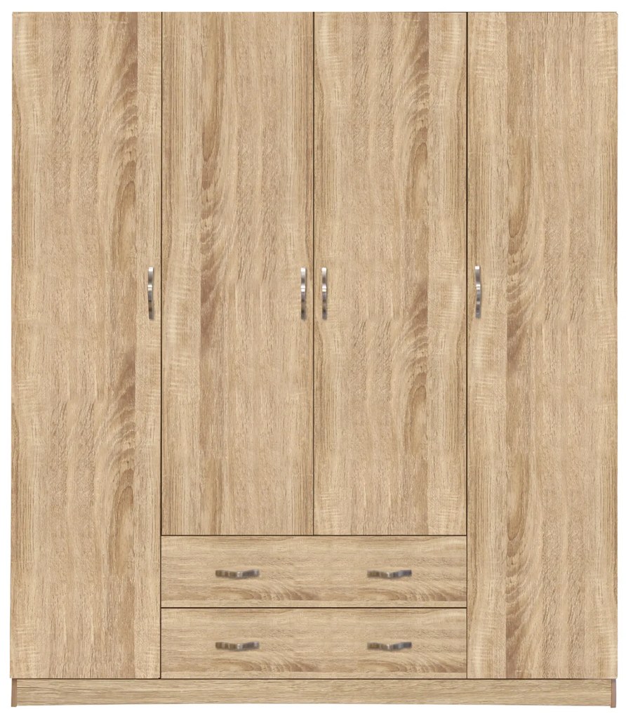 ΝΤΟΥΛΑΠΑ 4ΦΥΛΛΗ AZALEA ΜΕ 2 ΣΥΡΤΑΡΙΑ 200Χ56Χ180Υεκ. HM353.04 SONAMA-ΓΚΡΙ