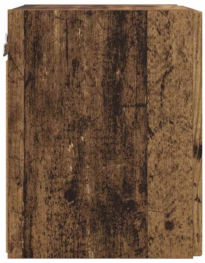 vidaXL Ντουλάπι Τηλεόρασης Τοίχου Παλιό Ξύλο 30 x 31 x 40 εκ.