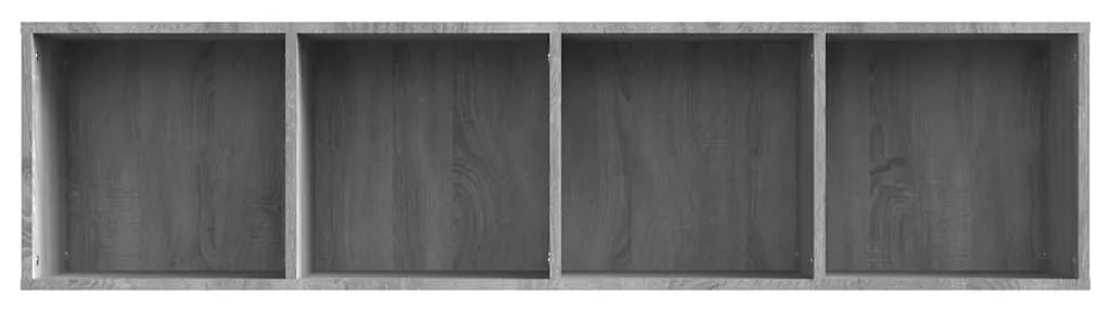 vidaXL Βιβλιοθήκη/Έπιπλο Τηλεόρασης Γκρι sonoma 143x30x36εκ Επεξ. Ξύλο