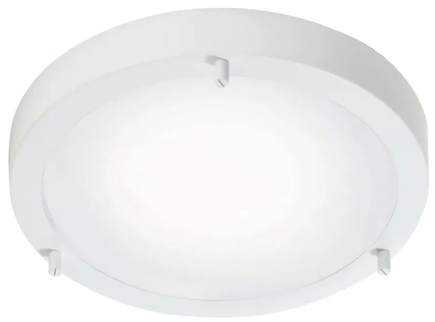 Φωτιστικό Οροφής - Πλαφονιέρα Ancona Maxi 25316101 E27 31,5x8cm White Nordlux Metal, Glass