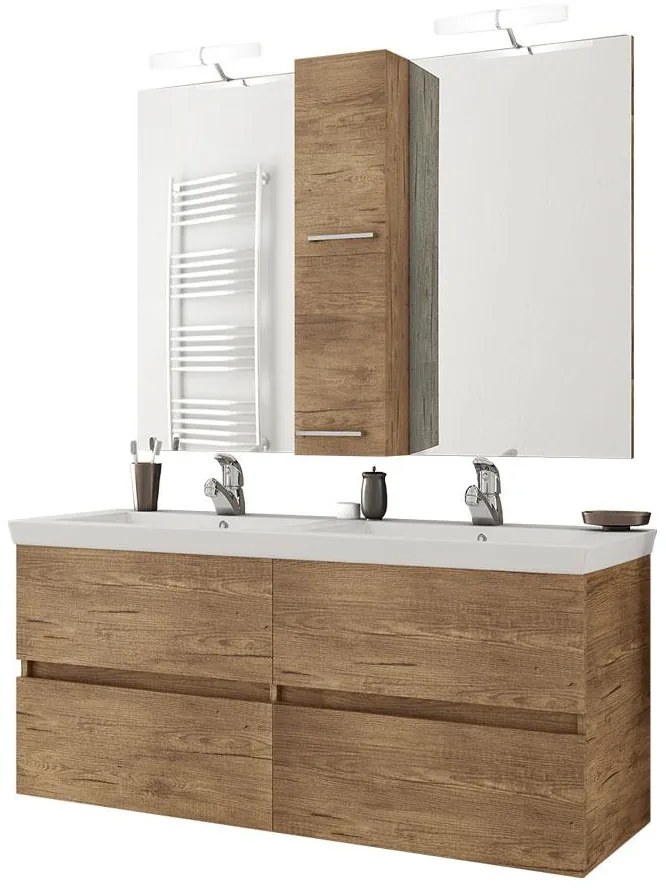 Σετ μπάνιου Luxus 120 - Pl Wood Dark