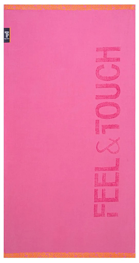 Πετσέτα Θαλάσσης (90x180) Feel &amp; Touch Sunny Fuchsia