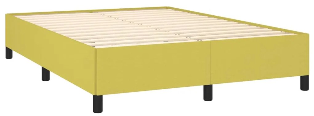 vidaXL Σκελετός Κρεβατιού Χωρίς Στρώμα Πράσινο 140x190 εκ. Υφασμάτινο