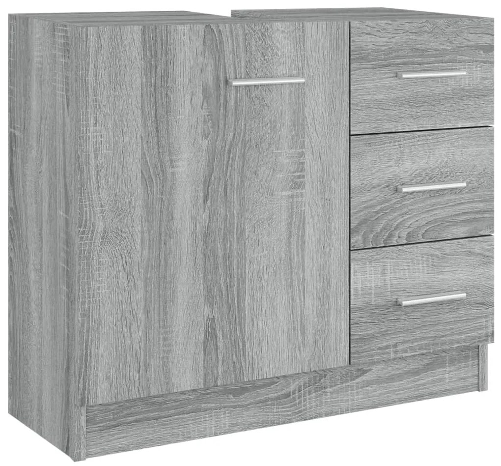 vidaXL Ντουλάπι Νιπτήρα Grey Sonoma 63x38,50x54 εκ. Επεξεργ. Ξύλο