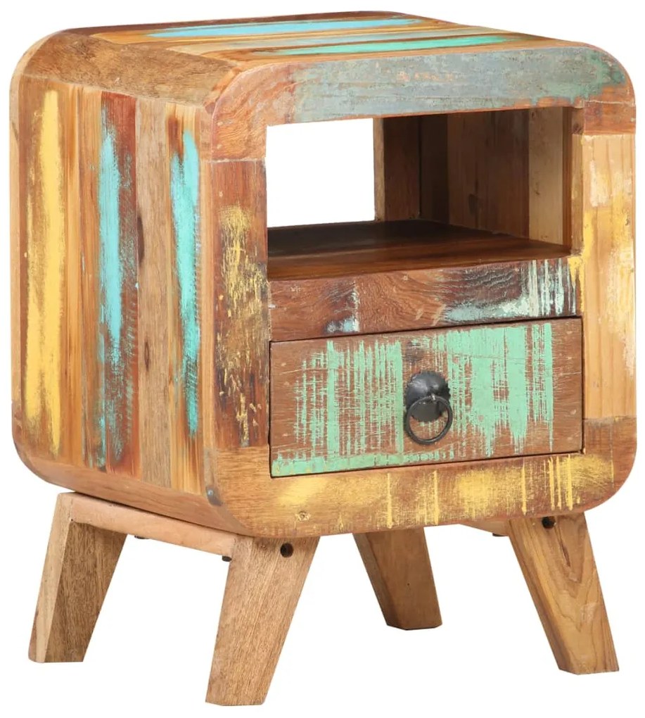 vidaXL Κομοδίνο 30 x 30 x 41 εκ. από Μασίφ Ανακυκλωμένο Ξύλο