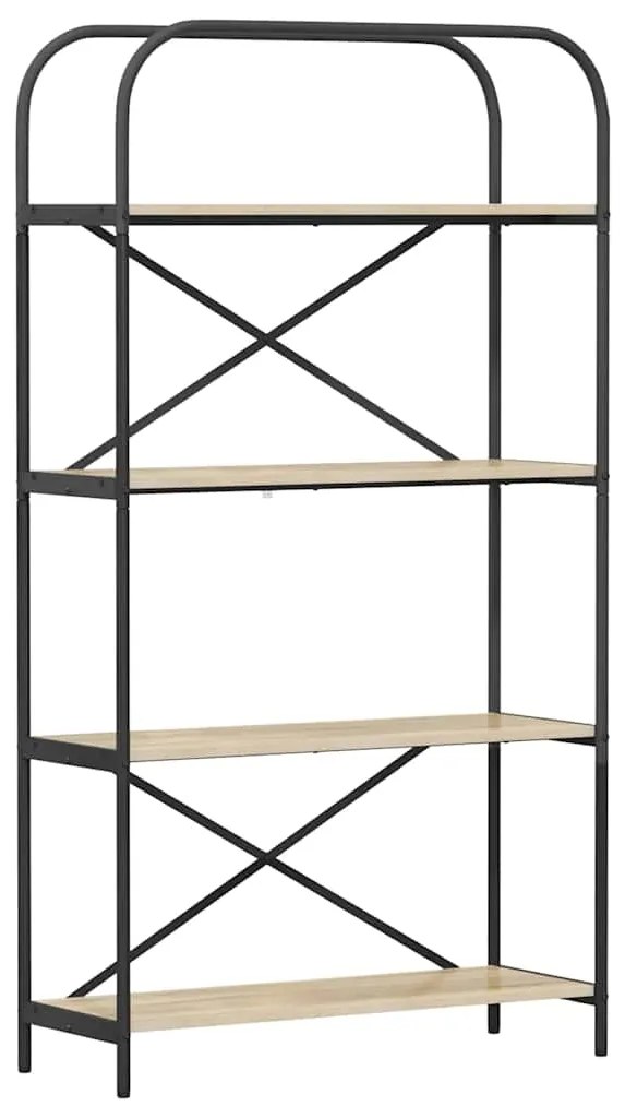 vidaXL Ράφι Βιβλίων Sonoma Δρυς 80 x 30 x 146 εκ Επεξεργασμένο ξύλο